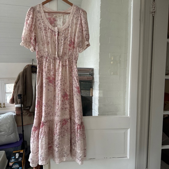 LoveShackFancy Dresses & Skirts - Love Shack Fancy delicate floral silk dress